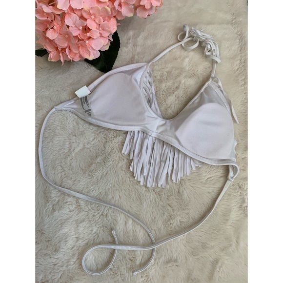 White fringe bikini top - Picture 5 of 13